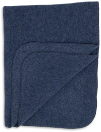 Babydecke Wollfleece - Blau