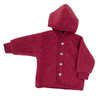 Jacke Wollfleece Jaspis Rot