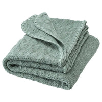 Babydecke Wolle Gestrickt Jade