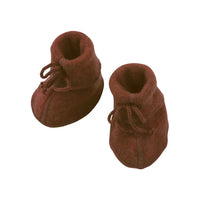 Zimtpantoffeln aus Wolfsfleece