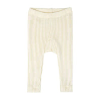 Wollstrickhose / Leggings ecru