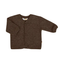 Strickjacke wolfleece - Braun