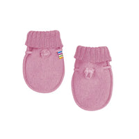 Babyfäustlinge Wolfsfell - Rosa