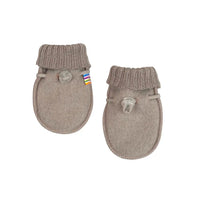 Babyfäustlinge Wolfsfell - Sesam