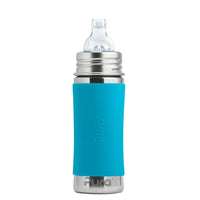 Edelstahl-Flasche mit Ausguss 325 ml aqua