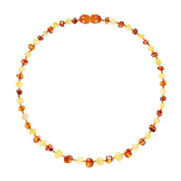 Amberos Bernstein-Halskette Baby/Kleinkind cognac - Milch