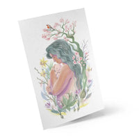 Postkarte Mutter mit Baby - Frühling
