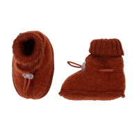 Baby Hausschuhe wolfsfleece - Rust