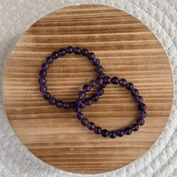 Amethyst Kugelarmband 6mm Kind