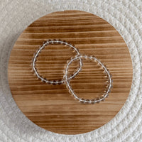 Baby Natura Bergkristall Kugelarmband 6mm Kind