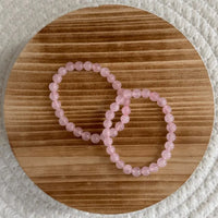 Rosenquarz Kugelarmband 6mm Kind