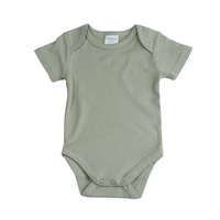 Body Kurzarm Extra Weich Olive – 100% Bio-Baumwolle