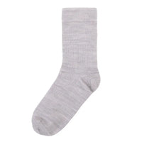 Wolle dünn Rib Socken - grau
