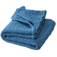 Babydecke Wolle Gestrickt Antikblau