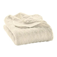 Disana Babydecke Wolle gestrickt natur