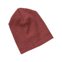 Beanie Mütze Wolle Seide Kupfer