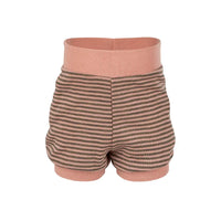 Shorts Wolle/Seide Lachs Walnuss