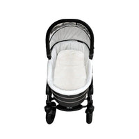 Lammfell-Kinderwagen weiß