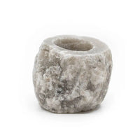 Baby Natura Himalayasalz Teelichthalter grau