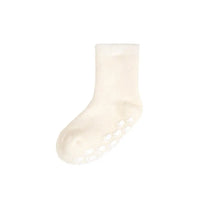 Wollsocken mit Anti-Rutsch - ecru
