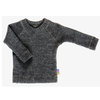Wollstrickpullover anthrazit