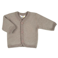 Strickjacke wolfleece - Sesam