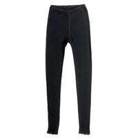 Damen-Woll-Leggings mit Spitze - schwarz