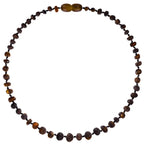 Barnsteen ketting kind green - unpolished