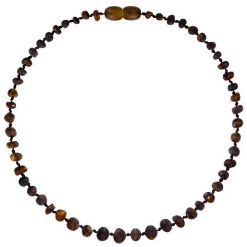 Barnsteen ketting kind green - unpolished