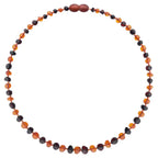 Barnsteen ketting kind cognac - cherry - unpolished