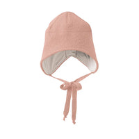 Fliege Mütze gekochte Wolle rosa