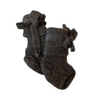 Schleifen-Socken Baby braun
