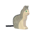Houten zittende kat