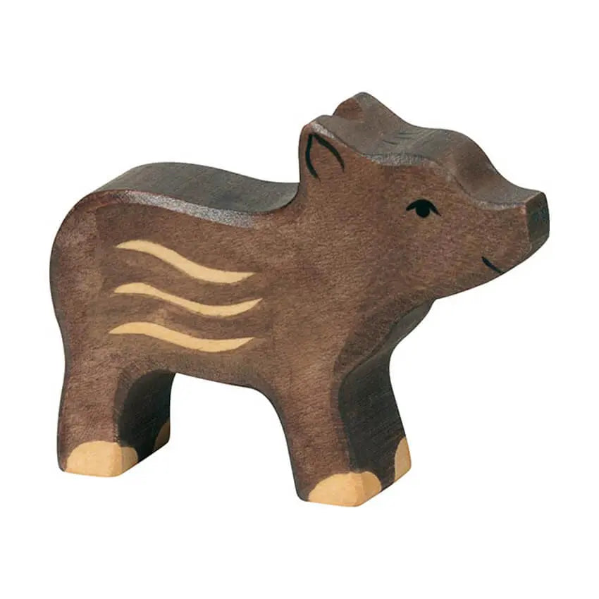 Houten jong wild zwijn