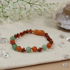 Barnsteen armband kind aventurijn – jade