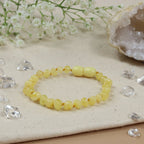 Barnsteen armband kind milk