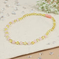 Barnsteen ketting baby/peuter lemon - rose quartz