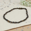 Barnsteen ketting kind green - unpolished