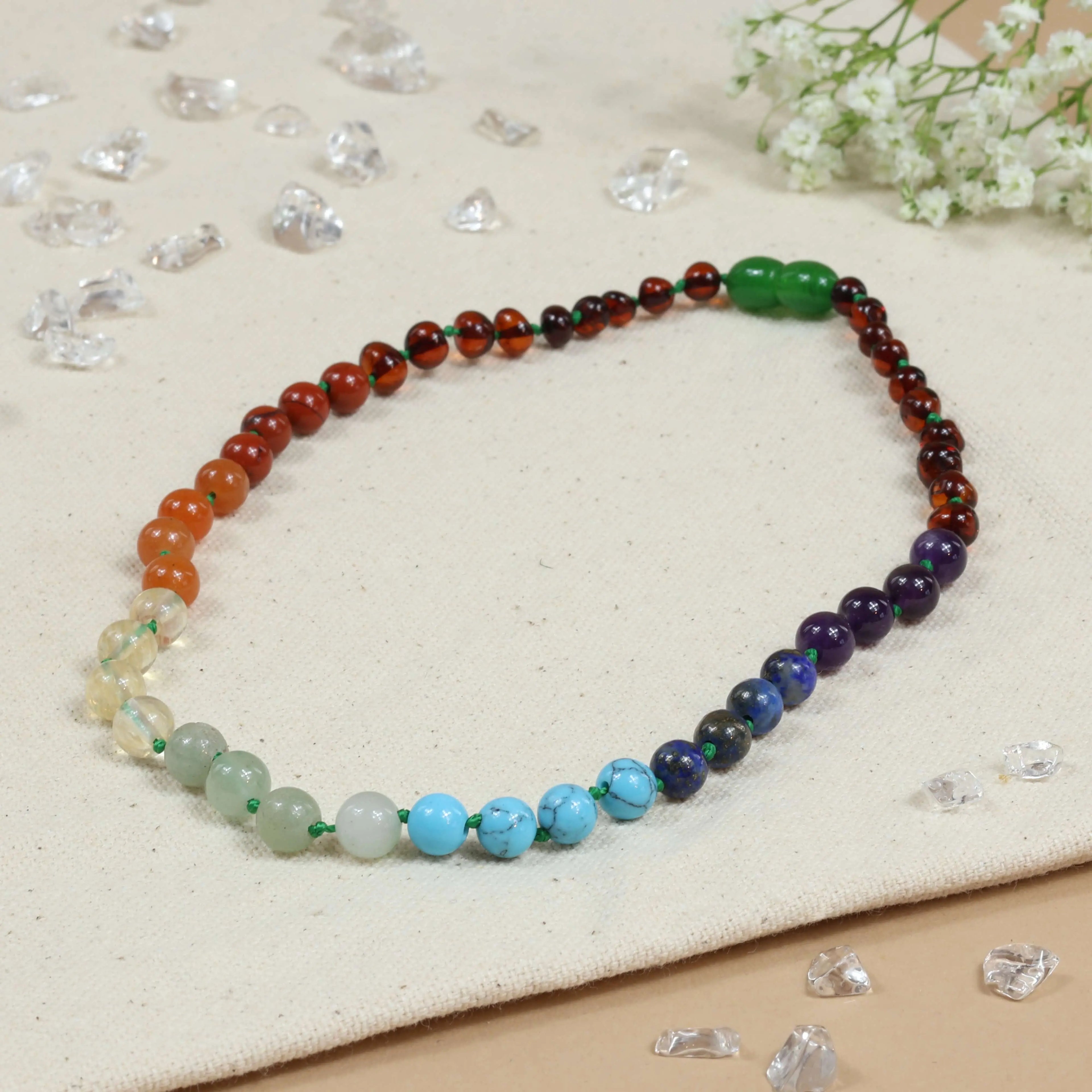 Barnsteen ketting baby/peuter chakra