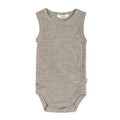 Romper mouwloos wol - sesam
