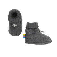 Babyhausschuhe Wolfsfell - Anthrazit