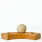 Bolvaasje wit met spikkels steker