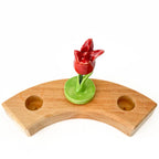 Rode tulp steker