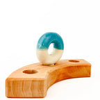 Donut vaasje blauw steker