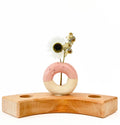 Donut vaasje roze steker
