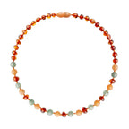 Barnsteen ketting baby/peuter aventurijn - jade