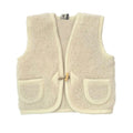 Bodywarmer kind van wol - Alpen junior naturel