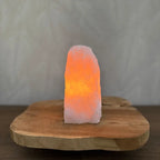 Ruwe Rozekwarts lamp