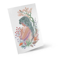 Postkarte Mutter mit Baby - Herbst
