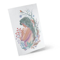 Baby Natura Postkarte Mutter mit Baby - Winter